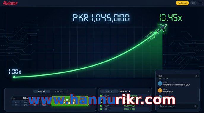 Main screen of Www.hannurikr.com aviator page for PK players