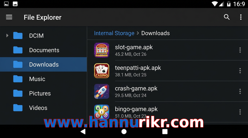 Main screen of Www.hannurikr.com gameapk page for PK players