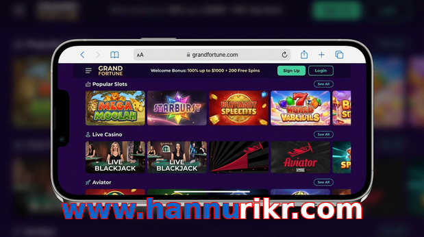 Main screen of Www.hannurikr.com ios page for PK players